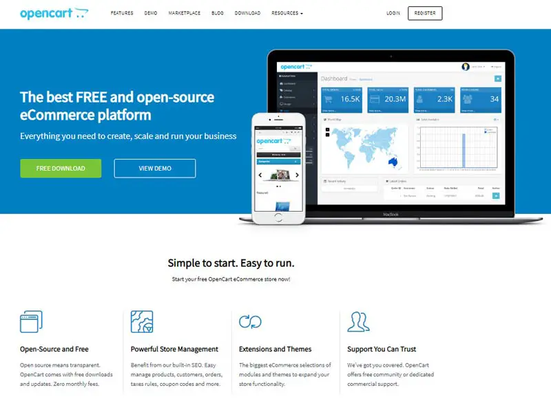 OpenCart Website