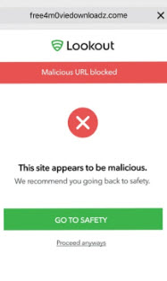 Mobile Security Lookout - Malicious Link