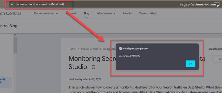 9 Ways to Check Webpage Last Updated Time [Step-by-Step] - Technocript.com