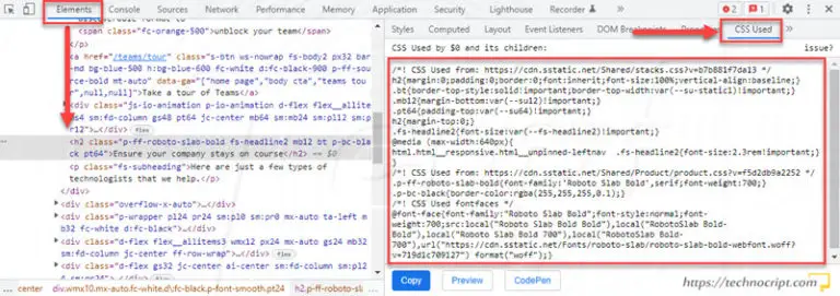 How to See and Extract CSS of a Website [Practical Guide] - Technocript.com